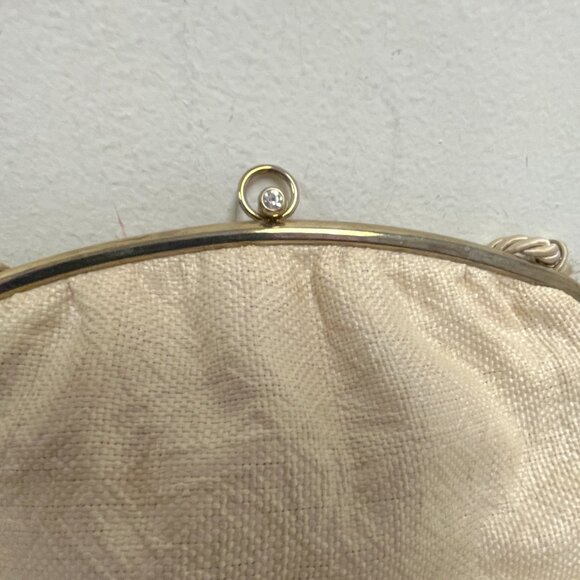 New Vintage 2 black + cream woven straw crossbody shoulder bags small made Italy - Picture 4 of 7